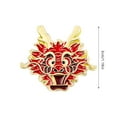 ZAROYEAX Zodiac Dragon Brooch High End Design National Fashion Corsage Suit Accessories Pin Neck