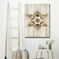 thumbnail image 3 of Crafted Creations Brown and Beige Star of David VII Rectangular Wall Art Decor 16" x 12", 3 of 3