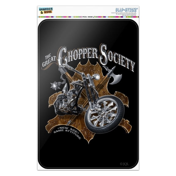 Great Chopper Society Axe Mace Biker Motorcycle Home Business Office Sign