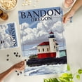 thumbnail image 2 of Lantern Press 1000 Piece Jigsaw Puzzle, Bandon, Oregon, Coquille River Lighthouse, 2 of 5