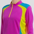 thumbnail image 5 of MHFRRA Camiseta de Manga Larga con Protección Solar para Mujer, Ligera, de Secado Rápido, para deportes Al Aire Libre, Senderismo y Montañismo. Púrpura, 5 of 5