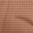 thumbnail image 1 of oneOone Silk Tabby Rust Brown Fabric Asian Ikat Craft Projects Decor Fabric Printed By The Yard 42 Inch Wide, 1 of 4