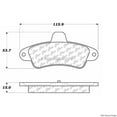 thumbnail image 3 of Centric Parts 300.06610 Semi Metallic Brake Pad with Shim, 3 of 3