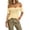 Yellow, variant on Women's Solid Color Short Sleeve Round Neck Front-Open Blouse Lightweight Casual Summer Top