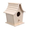 thumbnail image 3 of Casa para pájaros, decoración de jardín, regalo para amantes de las aves, madera, fácil de usar, refugio multifuncional, caja nido para patio, ,, 3 of 8