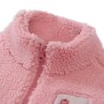 thumbnail image 3 of KAUOD Girls Fuzzy Mock Neck Vest Zip up Winter Fleece Sleeveless Coats Front Zipper Pockets Plush Outwear Vest Padded Warm, 3 of 6