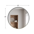thumbnail image 4 of CONCETTA 20" Round Wall Mirror - Multi-Functional for Bathroom or Wall Hanging, Classic Black Frame, Gift for Mother's Day, 4 of 9
