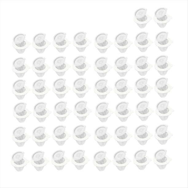 50 Filtros de Café Portátiles, Filtros de Café Reutilizables No Tejidos, para Encapsular Café/Té Molido, Verter Sobre