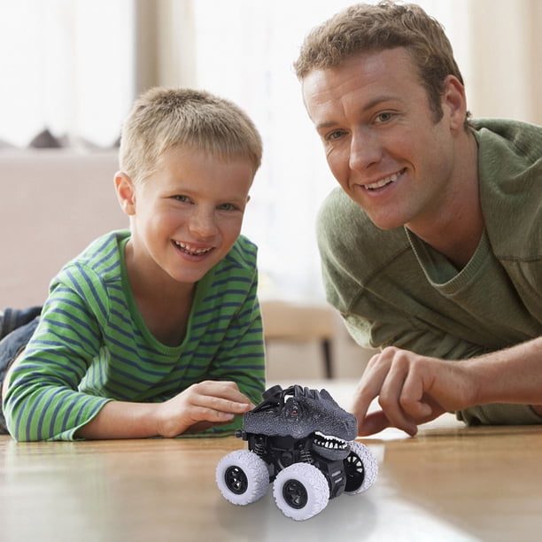 Dinosaur Toy Pull Back Car - 3 Realistic Pull Back Dinosaur Car Toys For Christmas Gifts For Kids Boys And Girls 3+