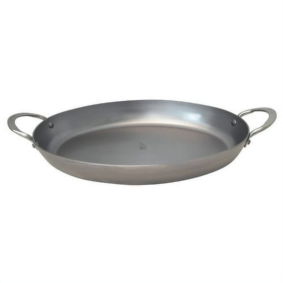 De Buyer Mineral B Element 9.5'' Oval Steel Roasting Pan
