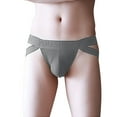 thumbnail image 2 of Vedolay Men's Briefs Men's Underwear Stretch Low Rise Briefs No Fly Covered Waistband Comfy Touch Underpants for Men,Gray XL, 2 of 5