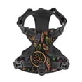 thumbnail image 3 of Kdxio Decorative Feathers Print No Pull Dog Harness Adjustable Reflective Oxford Easy Control Medium Large Dog Harness for Training and Everyday-X-Large, 3 of 8