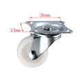 thumbnail image 4 of 4 Pcs Roulettes Robustes pour Meubles avec Roues à Billes Pivotantes à 360 Degrés, 4 of 7