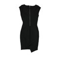 thumbnail image 2 of bar III Robe Fourreau Enveloppe Côtelée pour Femmes, Noir, Grand, 2 of 3