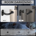 thumbnail image 4 of OLV 1" Diameter Adjustable Wrap Around Curtain Rods 28-48" heavy duty,Black, 4 of 11