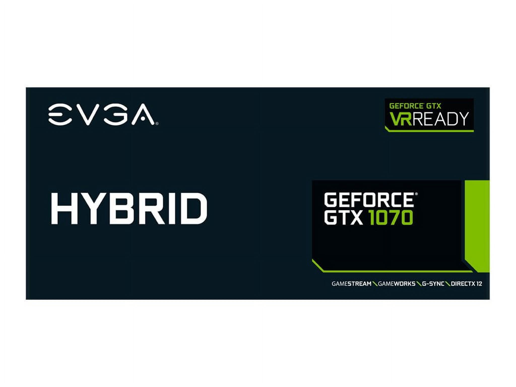EVGA GeForce GTX 1070 Graphic Card - 1.61 GHz Core - 1.80 GHz Boost Clock - 8 GB GDDR5 - PCI Express 3.0 x16 - Dual Slot Space Required - 256 bit Bus Width - SLI - Fan Cooler - OpenGL 4.5, DirectX 12