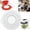 White, variant on Splatter Guard for Mixer - Mixing Head Splash Protector - Kitchen Mixer Splatter - for Home Kitchen Restaurant Catering Baking Cooking Dough Flour,9.21inch Diameter,1PC (White)