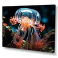 thumbnail image 2 of Designart "Pastoral Beauty with Luminescent Jellyfish II" Animals Wall Art Print, 2 of 5