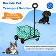 thumbnail image 4 of Pet Stroller Dog Cart, 4 Wheels Folding Small Dogs Cats Stroller, Pet Strolling Cart for Travelling Shopping Walking Playing, 4 of 8