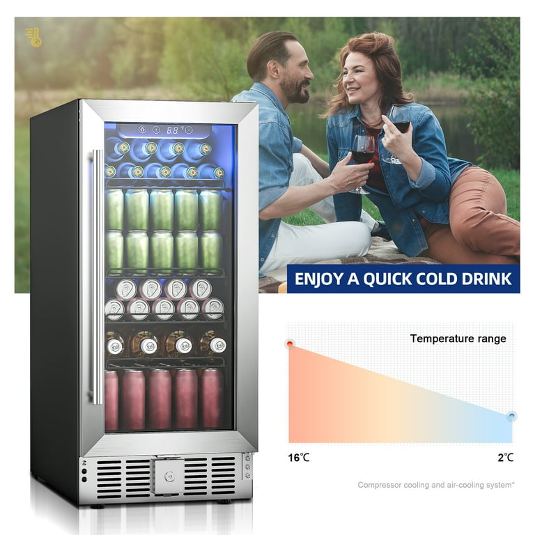 Undercounter drinks fridge glass door deals