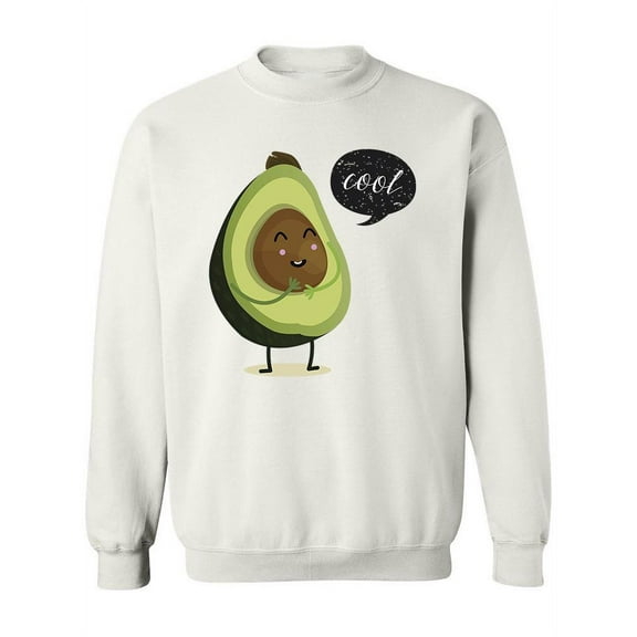 Avocado And Speech Bubble Sweatshirt Women -Image by Shutterstock, Female Medium