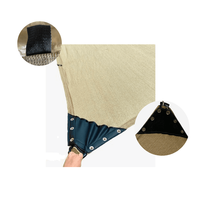 Malla Sombra Raschel Beige 6x3 Mts 90% INMATMEX