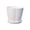 White, variant on romoty Flower Petal Shaped Plastic Plant Pot with Saucer Pink, 6.3 in Lightweight Decorative Succulent Planter with Drainage Hole for Indoor Outdoor Desk Garden Decor