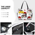 thumbnail image 5 of Yiaed Rabbit And Hedgehog Print Large Capacity Beach Travel Bag - Waterproof Zipper Vacation Tote for Sandproof Storage, and Camping, 5 of 5
