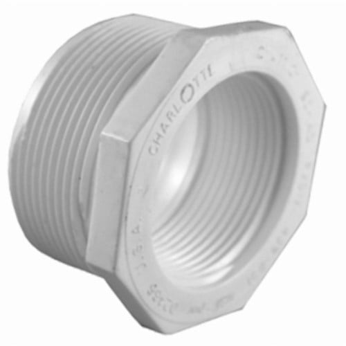 Charlotte Pipe PVC 02112 1600HA Schedule 40 PVC Reducer Bushing, White