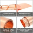 thumbnail image 3 of Pure Copper Sheet Roll, 0.15mm 24Ga Thick T2 Copper Flashing 2440mm x 300mm/8Ft x 12in Copper Strip Soft Copper Metal Foil Plate for Craft Electrical House Repair, 3 of 5