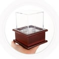 thumbnail image 3 of unbranded Display Case Acrílico Y Madera Marrón Para Baseball Ideal Para Mostrar Colecciones En Interiores, 3 of 5