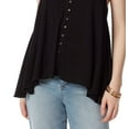 thumbnail image 3 of Jessica Simpson Womens Gwen Hi-Low Button-Down Tank Top, 3 of 3
