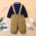 thumbnail image 3 of Vedolay Boys Fashion Sets Boys' Long Sleeve Top and Pants Set for Toddler Little Kids and Big Kids,Blue 12-18 Months, 3 of 5