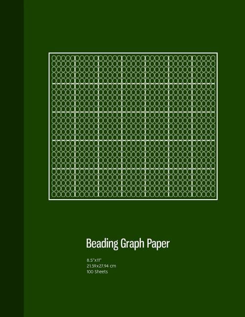 seed bead graph paper beading grid paper for designing your own beadwork patterns paperback walmart com
