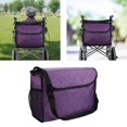 thumbnail image 4 of ziyahi Sac de Fauteuil Roulant Pochette de Rangement Fourre-Tout Roue Motorisée pour Voyage Rollator Aînés Violet, 4 of 8