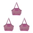 thumbnail image 2 of maskred Versatile Beach Toys Bag Durable Mesh Tote for Poolside Adventures Pink Extra Large 3Set, 2 of 6