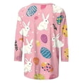 thumbnail image 5 of Womens Blouses Plus Size,2026 Easter Shirts for Women Funny Bunny Egg Graphic Tees Cute Festival Outfits 3/4 Sleeve Tops Cotton T-Shirt Gifts, 5 of 5