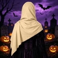 thumbnail image 5 of APEXFWDT APEXFWDT Medieval Shawl Pirate Scarf Women Cowl Hood Scarf Retro Viking Bandana Renaissance Costume Cloak, 5 of 5