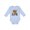 AE-Light Blue, variant on My Granny Loves Me Grandchild Bear Boys or Girls Long Sleeve Baby Bodysuit