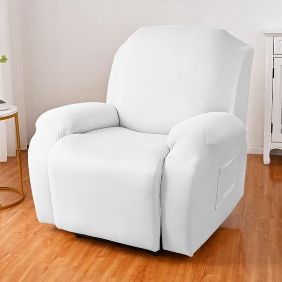 Xiao Hua Funda para sillón reclinable todo incluido, funda para mecedora, funda protectora sencilla para sofá - blanca, 1 plaza