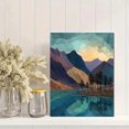 thumbnail image 2 of Vibrant Heather Field Canvas Landscape Print, Nature Style Household Wall Decor, 2 of 8