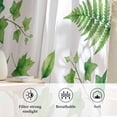 thumbnail image 7 of Green Botanical Sheer Curtains 96 Inches Long, Spring Ivy Ferns Leaves Plants Light Filering Curtains, Privacy Drapes Simi Floor to Veiling Curtain for Living Room Bedroom Large Window Treatment, 7 of 7