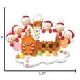 thumbnail image 6 of Personalized Gingerbread House Family of 6 Xmas Ornament 2024 - Gingerbread Christmas Decorations, 6 of 10