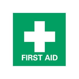 Graphic Facility Signs - First Aid - Plastic 7x7