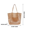 thumbnail image 2 of Clearance 50% ZKCCNUK Storage Beach Bag Mesh Shoulder Tote Bag Ladies Hand Wash Swimming Clothing Storage Pocket Closet Organizers and Storage, 2 of 2