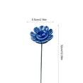 thumbnail image 3 of Bee Watering Station, Ceramic Bee Cup for Garden, Flower Shaped Bee Watering Station Bird Bath Water Feeder, Butterfly Drinking Cup Bee Bath Bowl Garden Stake (1PC, 2"x12.6", Blue), 3 of 7