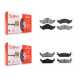 thumbnail image 1 of SIM Front Rear Semi-Metallic Brake Pads Kit for Car 2002 Dodge Dakota KSM-100352, 1 of 8