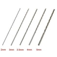 thumbnail image 2 of 10Pcs Extra Long Hss High Speed Steel Drill Bit Set 2Mm/3Mm,3.5Mm,4Mm,5Mm Bits, 2 of 10
