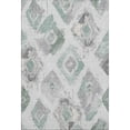 thumbnail image 2 of Addison Rugs Mayfield Premium Machine Washable Transitional Diamonds Seafoam Rectangle Rug, 10' X 14' Machine Washable Transitional Diamonds Seafoam Oversized Sherpa Throw Blanket, 2 of 7