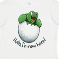 thumbnail image 4 of Inktastic Hello, I'm New Here Cute Baby Turtle Boys or Girls Toddler T-Shirt, 4 of 5